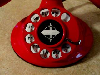 Telephone Western Elec 202 D - 1 E1 Rare red Restored phone 2