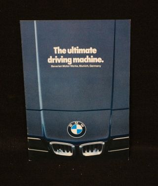 1978 Bmw The Ultimate Driving Machine Brochure