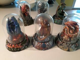 Franklin Michael Whelan Complete set of Dragon Statues 2