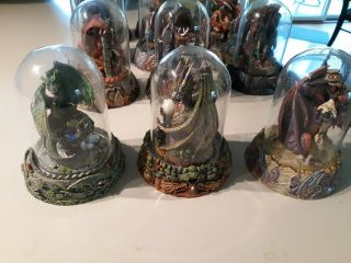 Franklin Michael Whelan Complete set of Dragon Statues 4