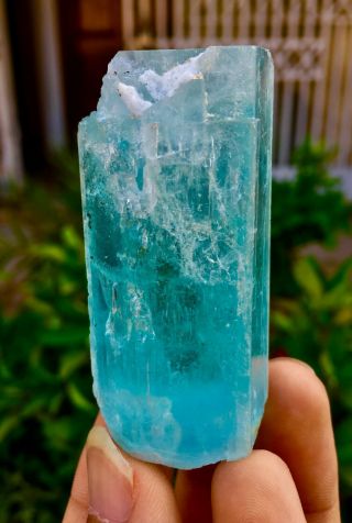 WoW 498 C.  T Top Class Damage Terminated Blue Color Aquamarine Crystal 3