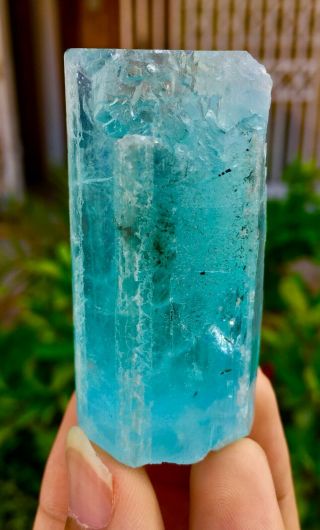 WoW 498 C.  T Top Class Damage Terminated Blue Color Aquamarine Crystal 4