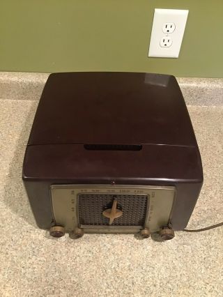 1949 ZENITH TWIN SEVEN RADIO RECORD PLAYER 33 and 45 TURN TABLES MODEL 6G01 3