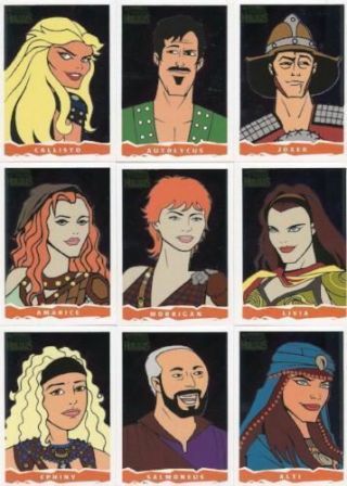 Xena & Hercules Animated Adventures Animated John Czop Chase Card Set