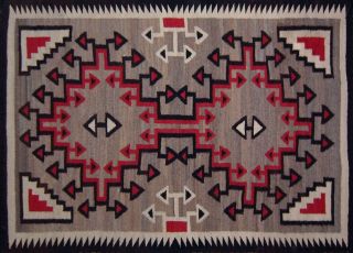 Navajo Rug,  Ganado Approx.  54 X 79,  1920 