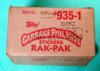1986 Topps Garbage Pail Kids Factory Rack Series 3 Or 4 Case 935 - 1