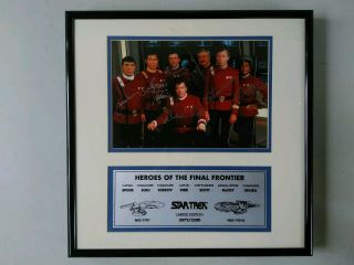 Star Trek Heroes Of The Final Frontier Photo Autographed Cast 2072/2500
