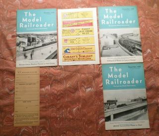 The Model Railroader: By A.  C.  Kalmbach: Oct,  Nov,  And Dec With Supplement In Two