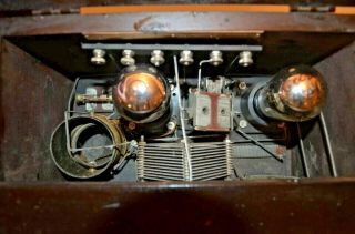 EARLY 1920 ' s ADAMS MORGAN PARAGON TYPE 2 TWO TUBE RADIO RECEIVER 6
