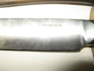 WWI A.  Schrader ' s son.  INC Diver Knife 5