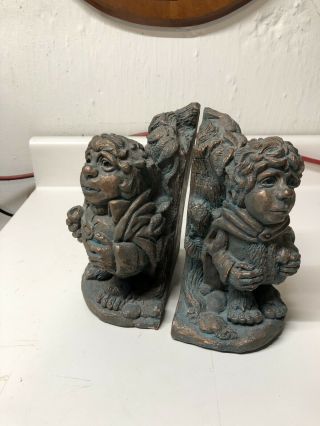 Bilbo And Frodo Baggins Hobbit Lotr Bookends By Mike Makras