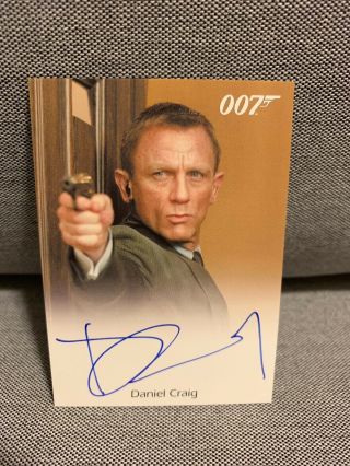 James Bond 007 Rittenhouse Daniel Craig Full Bleed Autograph Auto