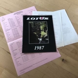 Vtg Lotus Brochure 80s Road Mtb Bicycle Dealer Racing Spec Advertisement