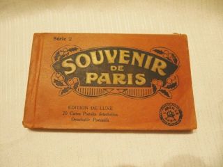 Antique Souvenir 20 Postcards Paris Edition Luxe