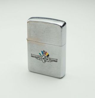 1963 Zippo Lighter Indianapolis 500 Motor Speedway 2 Sided Paint.