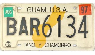 99 Cent 1997 Guam License Plate Bar6134
