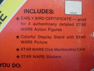1977 STAR WARS EARLY BIRD PACKAGE - - - OWNER,  UN - OPENED 6