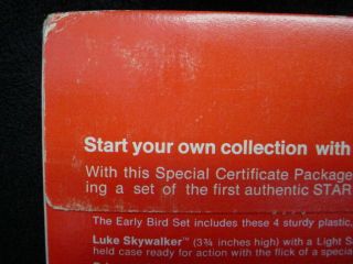 1977 STAR WARS EARLY BIRD PACKAGE - - - OWNER,  UN - OPENED 8