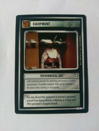 Star Trek Ccg Stccg 1st Edition 1e All Good Things 1p Environmental Suit