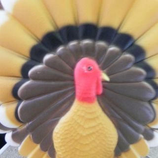 01647 Vintage 1995 Don Featherstone Thanksgiving Turkey Blow Mold LIght Fall 6