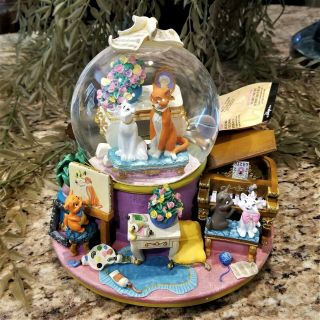 Disney Store The Aristocats Music Box Snow Globe Everybody Wants To Be A Cat