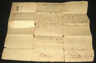 North Carolina 1803 Land Deed John Walker 100 Acres For 50 Shillings