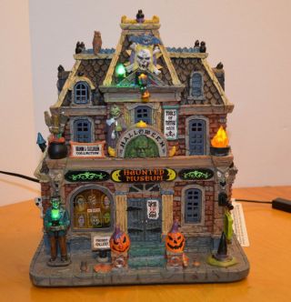 Spooky Town Haunted Museum Lighted Halloween Decoration Lemax