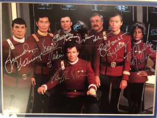 Star Trek Heroes Of The Final Frontier Photo Autographed Cast 380/2500 W/ 3