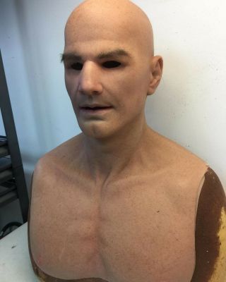 Realflesh " Male Model " Mask With Eyebrows - Only Worn Twice