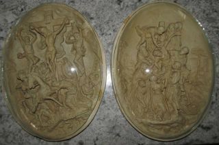 19th Century Religious Meerschaum Stations Of The Cross With Jesus