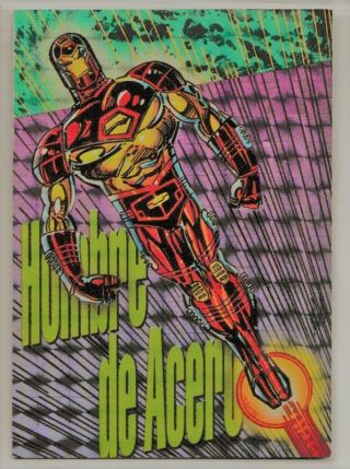 Iron Man Hombre De Acero 1994 Marvel Pepsi Mexico Rare Prizm Prism Insert