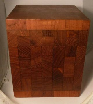 Mid - Century Modern Dunhill British Crown Colony Wood Humidor