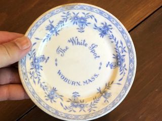 Vintage Simiones White Spot,  (four Corners) Woburn,  Ma Restaurant Plate