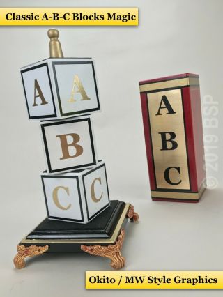 Classic Abc Blocks Magic Trick Okito Milson Worth Style Design