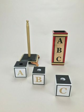 Classic ABC Blocks Magic Trick Okito Milson Worth Style Design 8