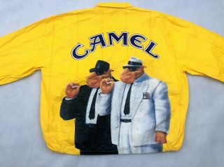 Vintage Joe Camel Cigarette Smoking Blues Brothers Cool Dudes Promo Jacket 1992