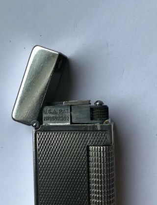 Early Dunhill Silver Plated ‘Barley’ Rollagas Lighter - Fully Overhauled 7