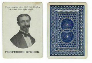 Professor Struck Throw Out Card - His Photo - Circa 1910 - V.  Fine - - Pp
