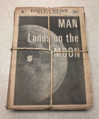 Apollo 11 Moon Landing Moonday July 21,  1969 Daily News York
