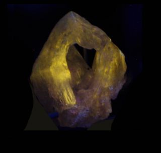 Fluorescent Topaz Tunnel From Erongo Mountains Of Namibia