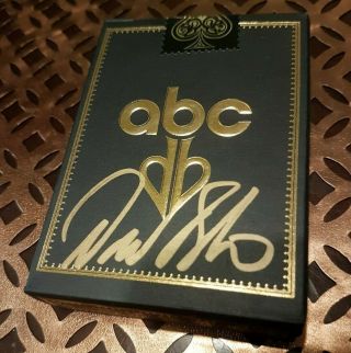 David Blaine Signed Abc Split Spades Playing Cards Limited Edition