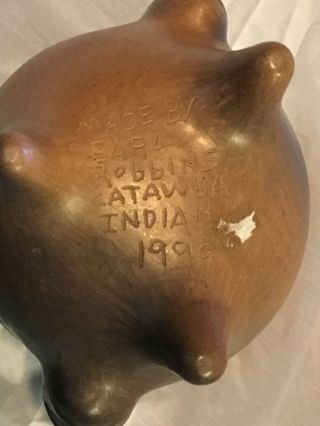 Catawba Indian Pottery King Hagler Effigy Pot by Earl Robbins 8