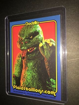 Mattel Godzilla Shogun Warriors Jumbo Mego Museum 70s Wgsh Promo Trading Card
