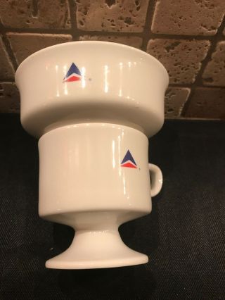 Vintage Delta Airlines Ceramic Coffee Mug And Bowl Abco Tableware
