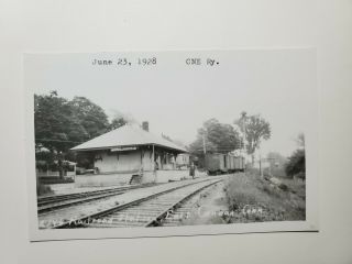 Vintage Rppc Photo Postcard East Canaan Connecticut Railroad Station No Res
