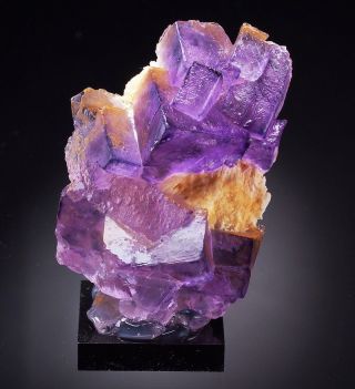 Fluorite Gem Crystals On Baryte - Find Taourit Morocco /aj912