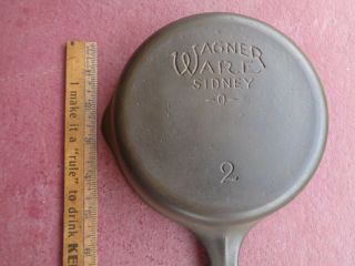 Early Wagner Ware Cast Iron No 2 Cast Iron Skillet Frying Pan
