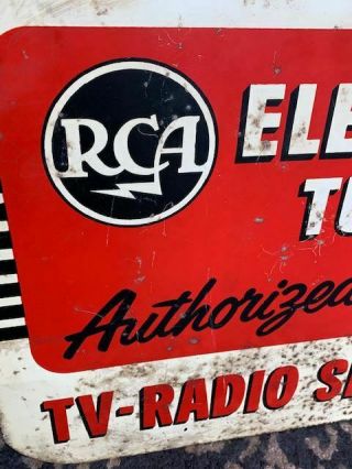 RCA Radio TV Service Tube Advertisement Sign 6