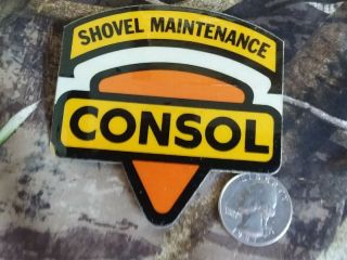 Coal Mining Hard Hat Sticker Consol Shovel Maintenance 1st Print.