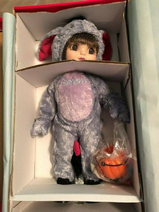 Disney Marie Osmond Adora Belle Halloween Eeyore Doll - With Pins Le Of 500